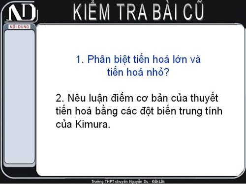 Bài 37. Các nhân tố tiến hóa