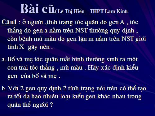 Bài 28. Di truyền y học