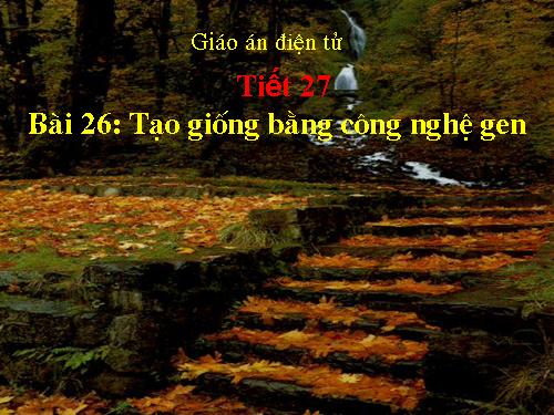 Bài 26. Tạo giống bằng công nghệ gen (tiếp theo)