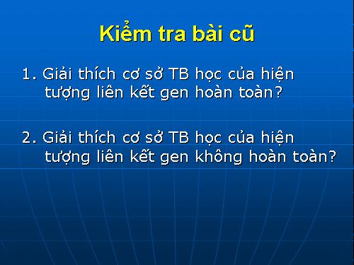 Bài 15. Di truyền liên kết với giới tính