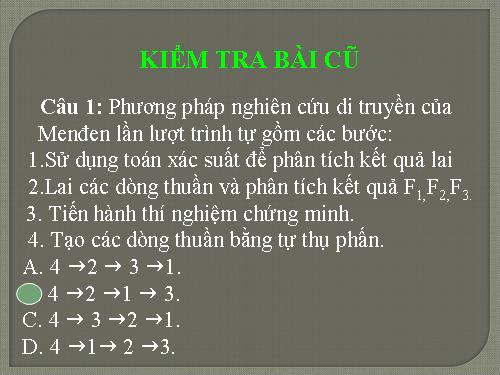 Bài 12. Quy luật phân li độc lập