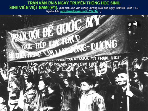 GD CD: Trần Văn Ơn & Ngày truyền thống HS. SV VN (9/1)