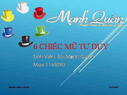 kỹ thuật 6 chiếc mũ tư duy