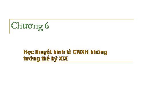 GD HN: lịch sử các học thuyết kinh tế