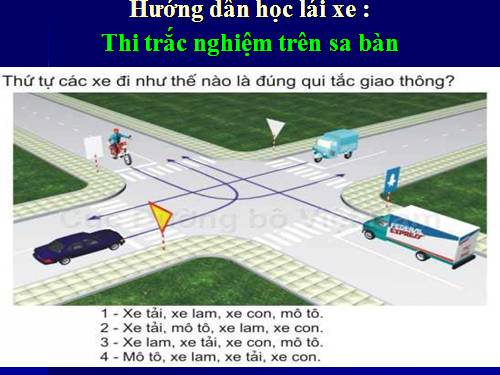 GD HN: Thi trắc nghiệm lái xe trên sa bàn