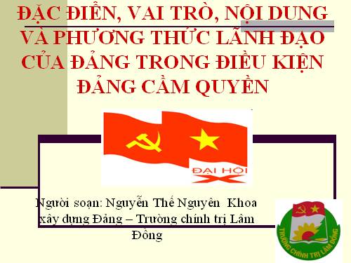 GD CD: Tìm hiểu về công tác Đảng