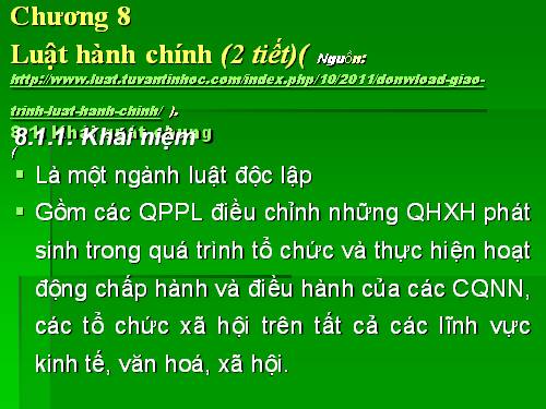 GD CD: Luật hành chính