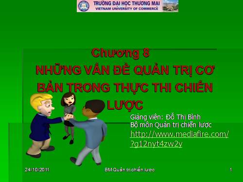 GD HN: ST Những VĐ cơ bản của QT trong TT chiến lược