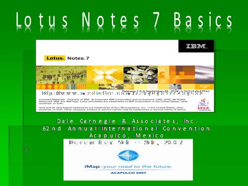 Tin học: ST Lotus note basics