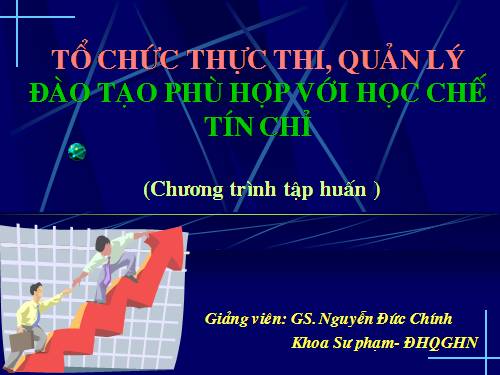 GD HN: ST CT tập huấn đào tạo theo tín chỉ.