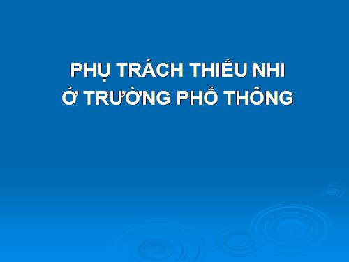 giao vien TPT ĐỘi