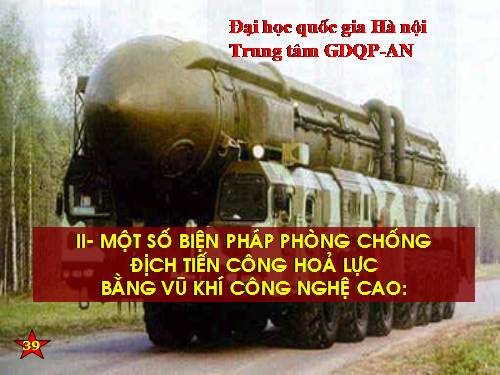 QPAN: STGT về phòng chống vũ khí công nghệ cao.