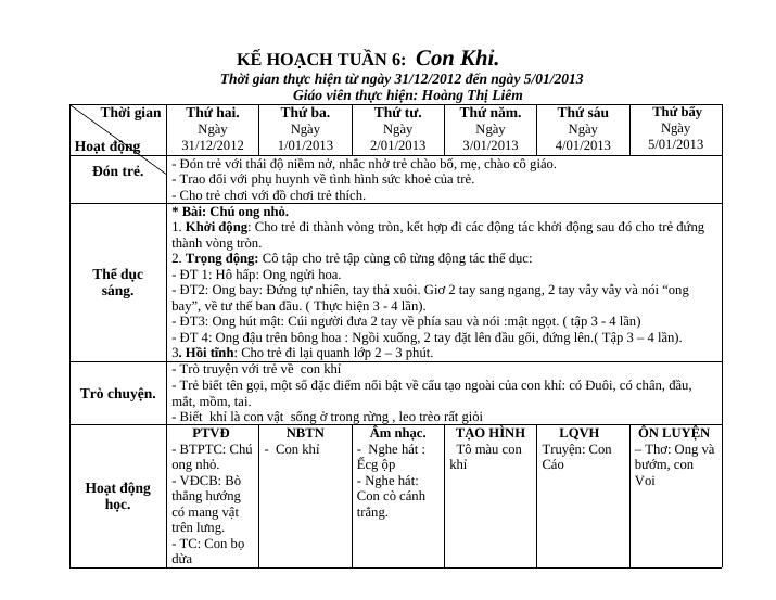 SOAN BAI NHUNG CON VAT DANG YEU TUAN 6 - CON KHI